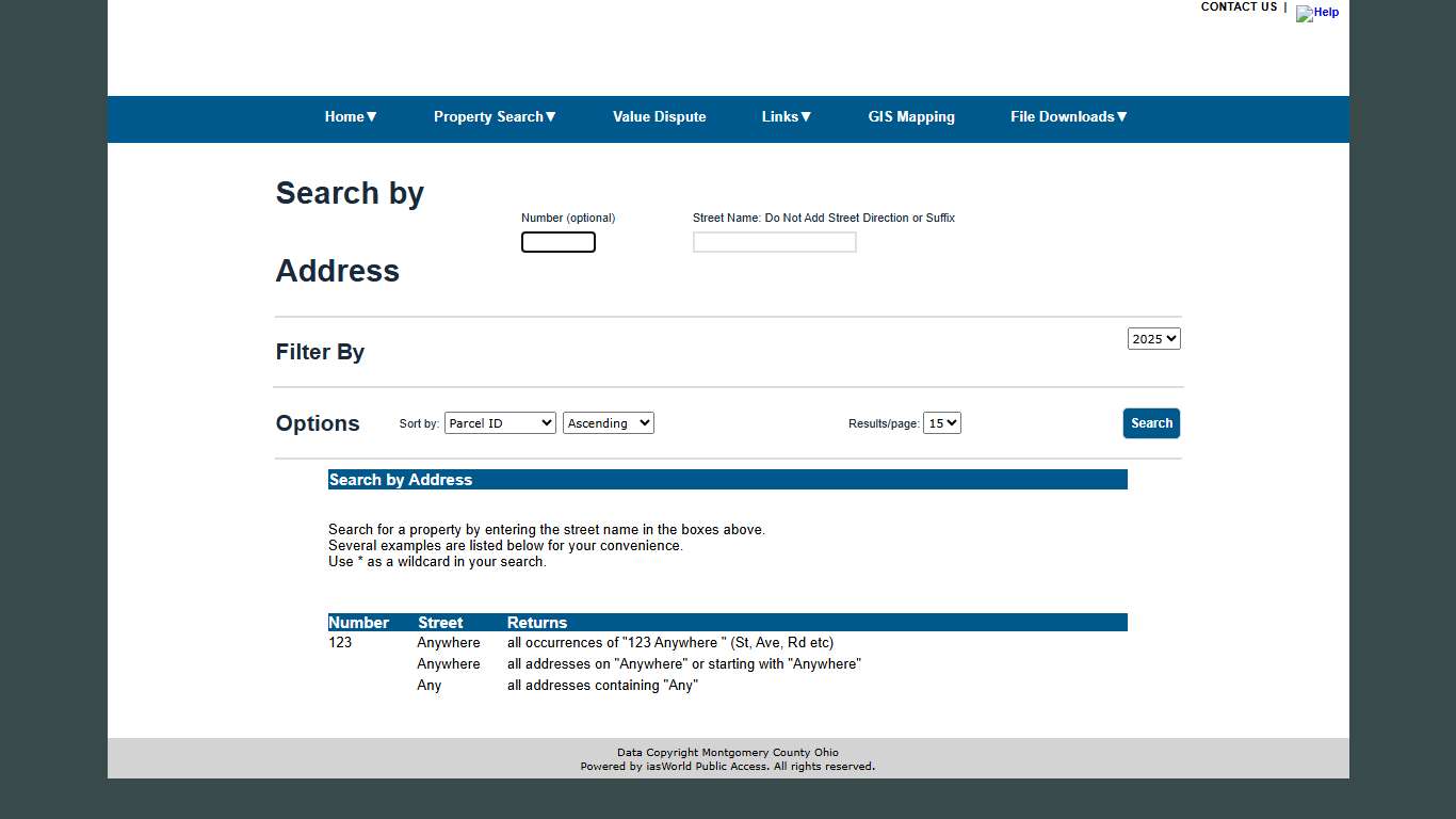 Montgomery County - Address Search