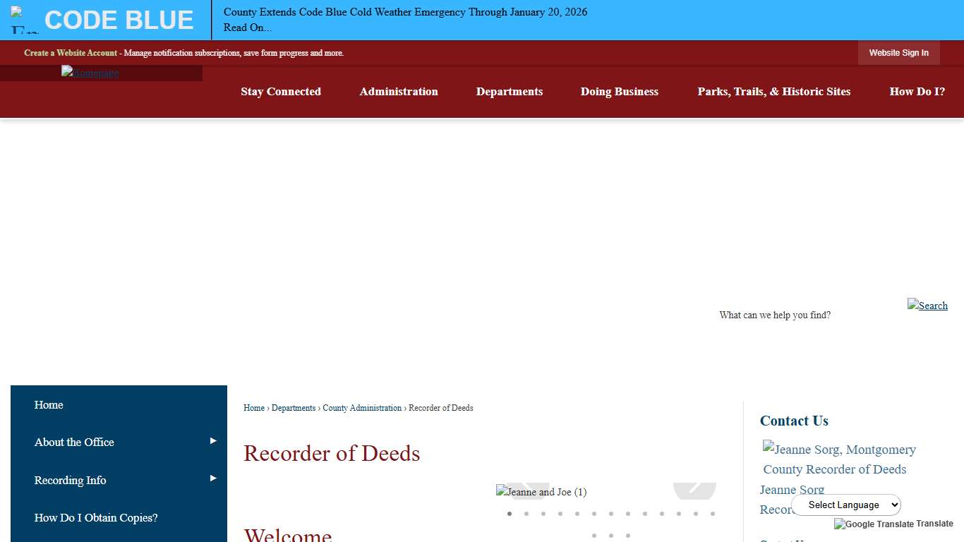 Recorder of Deeds | Montgomery County, PA - Official Website